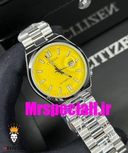 ساعت سیتیزن مردانه مدل سویوسا کوارتز استیل صفحه زرد 020722 CITIZEN TSUYOSA
