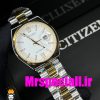 ساعت سیتیزن مردانه مدل سویوسا کوارتز دورنگ طلایی صفحه سفید 020737 CITIZEN TSUYOSA