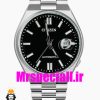ساعت سیتیزن مردانه مدل سویوسا کوارتز استیل صفحه مشکی 020720 CITIZEN TSUYOSA