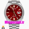 ساعت سیتیزن مردانه مدل سویوسا کوارتز استیل صفحه قرمز 020719 CITIZEN TSUYOSA
