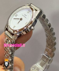 ساعت زنانه دنیل ولینگتون مینی استیل صفحه سفید 021556 Daniel Wellington Ophelia 