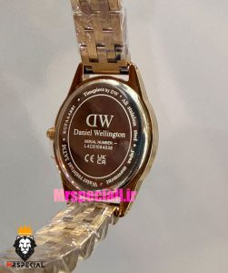 ساعت زنانه دنیل ولینگتون مینی رزگلد صفحه بیضی سبز 021559 Daniel Wellington Ophelia
