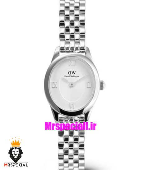 ساعت زنانه دنیل ولینگتون مینی استیل صفحه سفید 021556 Daniel Wellington Ophelia