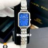 ساعت دنیل ولینگتون زنانه چهارگوش استیل قاب نگین صفحه ابی Daniel Wellington 021191