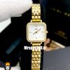 ساعت دنیل ولینگتون زنانه مربع طلایی قاب نگین صفحه سفید صدف Daniel Wellington 021196