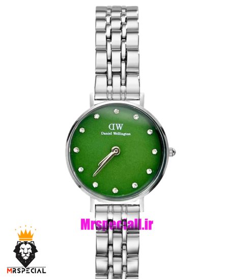 ساعت دنیل ولینگتون زنانه استیل صفحه سبز Daniel Wellington 021202