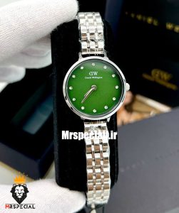 ساعت دنیل ولینگتون زنانه استیل صفحه سبز Daniel Wellington 021202 