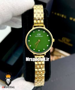 ساعت دنیل ولینگتون زنانه طلایی صفحه سبز Daniel Wellington 021206 