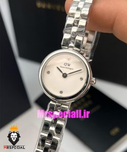 ساعت زنانه دنیل ولینگتون کوارتز استیل صفحه سفید Daniel Wellington 021054