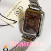 ساعت زنانه دنیل ولینگتون چهارگوش بند حصیری استیل صفحه سبز Daniel Wellington Quadro 020877