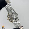 ساعت دنیل ولینگتون زنانه مربع دو رنگ طلایی قاب نگین صفحه سفید صدف Daniel Wellington 021197