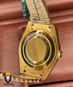 ساعت مچی مردانه رولکس مدل دی دیت اتوماتیک طلایی صفحه سبز 021449 ROLEX DAY DATE