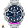 ساعت مچی مردانه دیزل کرنوگراف استیل صفحه ابی DIESEL Chronograph griffed 01778