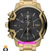 ساعت مچی مردانه دیزل کرنوگراف طلایی صفحه مشکی DIESEL Chronograph 01779