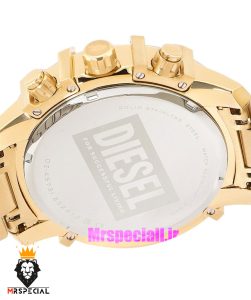 ساعت مچی مردانه دیزل کرنوگراف طلایی صفحه مشکی  DIESEL Chronograph griffed 01779