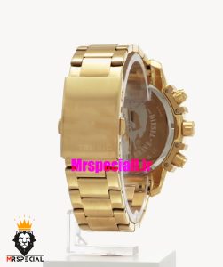 ساعت مچی مردانه دیزل کرنوگراف طلایی صفحه مشکی  DIESEL Chronograph griffed 01779