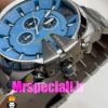 ساعت دیزل شاخدار مردانه استیل کرنوگراف صفحه ابی Diesel 020808