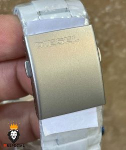 ساعت مچی مردانه دیزل شاخدار کرنوگراف سفید صفحه صفحه سفید DIESEL 01666