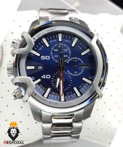 ساعت مچی مردانه دیزل کرنوگراف استیل صفحه ابی DIESEL Chronograph griffed 01778