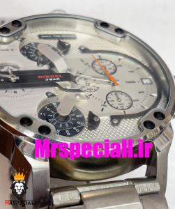 ساعت دیزل هفت موتوره مردانه استیل صفحه سفید diesel MR.daddy 020718