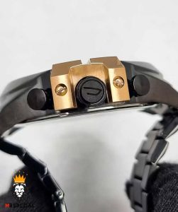 ساعت دیزل شاخدار مردانه کرنوگراف مشکی رزگلد صفحه مشکی Diesel 0842