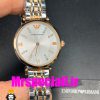 ساعت امپریو ارمانی زنانه استیل دو رنگ رزگلد صفحه سفید 020707 EMPORIO ARMANI