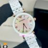 ساعت امپریو ارمانی زنانه سفید سرامیک صفحه سفید صدف 021223 EMPORIO ARMANI