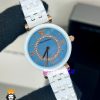ساعت امپریو ارمانی زنانه سفید سرامیک صفحه ابی 021227 EMPORIO ARMANI