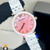 ساعت امپریو ارمانی زنانه سفید سرامیک صفحه صدف صورتی 021228 EMPORIO ARMANI