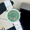 ساعت امپریو ارمانی زنانه سفید سرامیک صفحه صدف سبز 021229 EMPORIO ARMANI