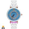ساعت امپریو ارمانی زنانه سفید سرامیک صفحه ابی 021227 EMPORIO ARMANI