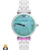ساعت امپریو ارمانی زنانه سفید سرامیک صفحه صدف سبز 021232 EMPORIO ARMANI