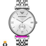 ساعت امپریو ارمانی مردانه استیل صفحه سفید 021279 EMPORIO ARMANI