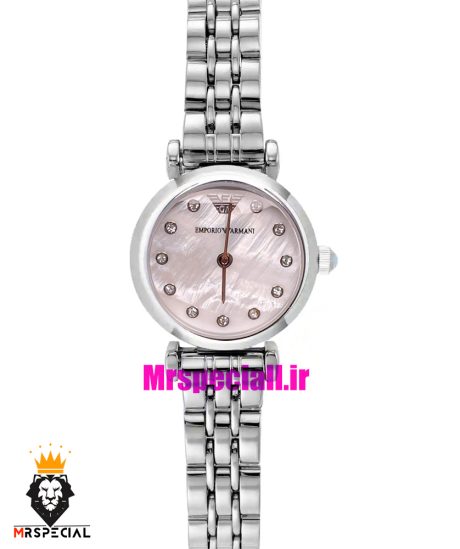 ساعت امپریو ارمانی زنانه استیل صفحه صدف سفید 021417 EMPORIO ARMANI
