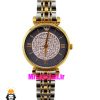 ساعت امپریو ارمانی زنانه استیل دو رنگ طلایی صفحه مشکی نگین 021418 EMPORIO ARMANI