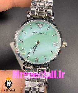 ساعت امپریو ارمانی زنانه استیل صفحه صدف تیفانی 020710 EMPORIO ARMANI