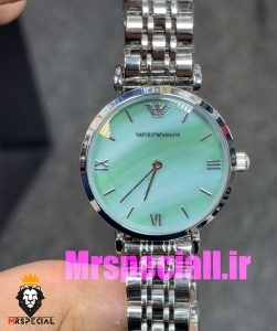 ساعت امپریو ارمانی زنانه استیل صفحه صدف تیفانی 020710 EMPORIO ARMANI