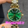 ساعت امپریو ارمانی زنانه طلایی صفحه سبز 020713 EMPORIO ARMANI