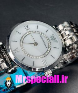 ساعت امپریو ارمانی زنانه استیل صفحه صدف سفید 020711 EMPORIO ARMANI