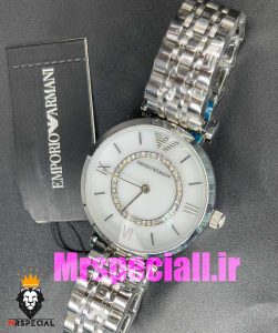 ساعت امپریو ارمانی زنانه استیل صفحه صدف سفید 020711 EMPORIO ARMANI