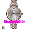 ساعت امپریو ارمانی زنانه استیل دو رنگ رزگلد صفحه سفید 020707 EMPORIO ARMANI