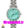 ساعت امپریو ارمانی زنانه استیل صفحه صدف تیفانی 020710 EMPORIO ARMANI