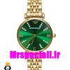 ساعت امپریو ارمانی زنانه طلایی صفحه سبز 020713 EMPORIO ARMANI