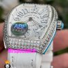 ساعت فرانک مولر زنانه فول نگین بند رابر سفید 021026 FRANCK MULLER