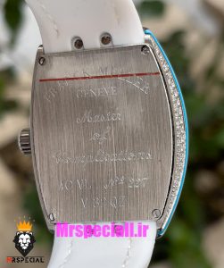 ساعت فرانک مولر زنانه فول نگین بند رابر سفید 021026 FRANCK MULLER 