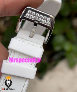ساعت فرانک مولر زنانه فول نگین بند رابر سفید 021026 FRANCK MULLER 