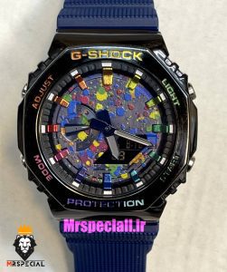 ساعت کاسیو جیشاک ابی صفحه رنگی Casio g-shock gm-2100 021354 