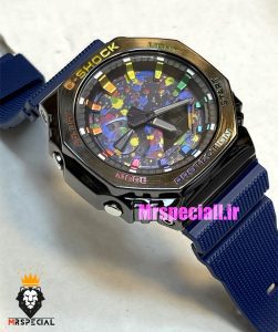 ساعت کاسیو جیشاک ابی صفحه رنگی Casio g-shock gm-2100 021354 