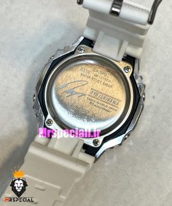 ساعت کاسیو جیشاک بند رابر سفید صفحه ابی Casio g-shock gm-2100 021355 