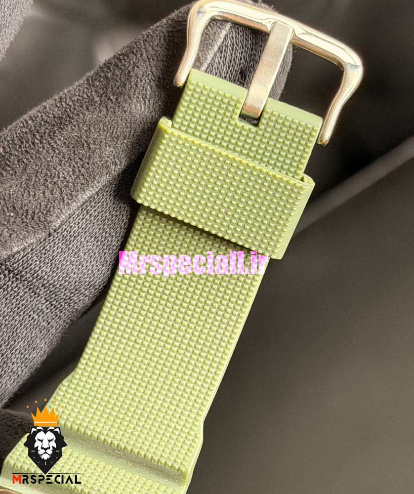ساعت کاسیو جیشاک بند رابر سبز قاب مشکی صفحه سبز Casio g-shock GA-2100 021688